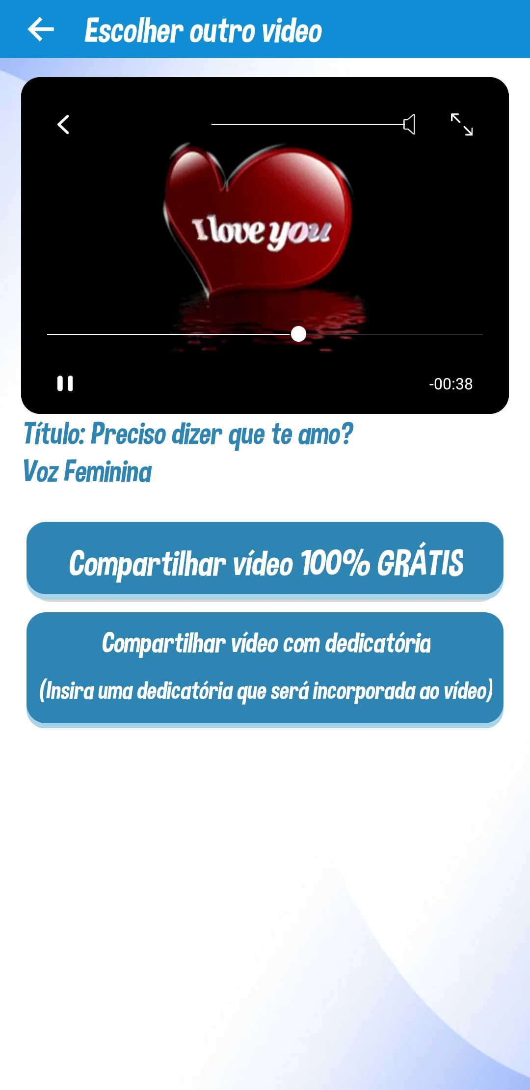 VideoMensagens Personalizadas screenshot